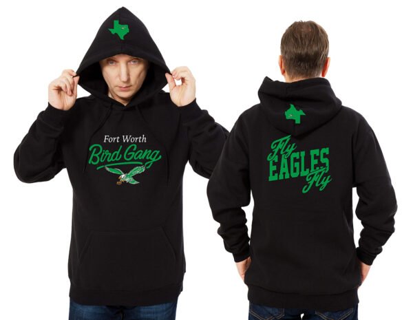 Fort Worth Bird Gang Black Hoodie - Image 2